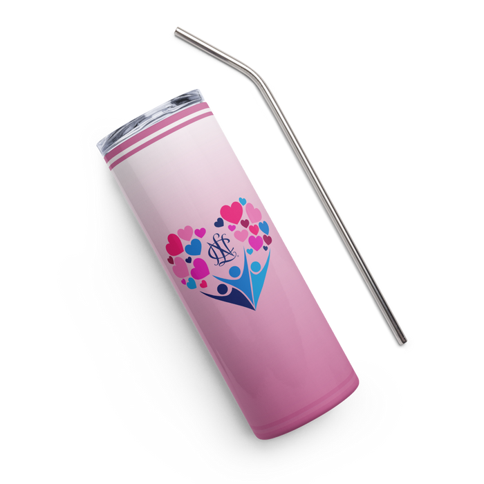 National Charity League Stainless Steel Skinny Tumbler 20 OZ Overall Print
