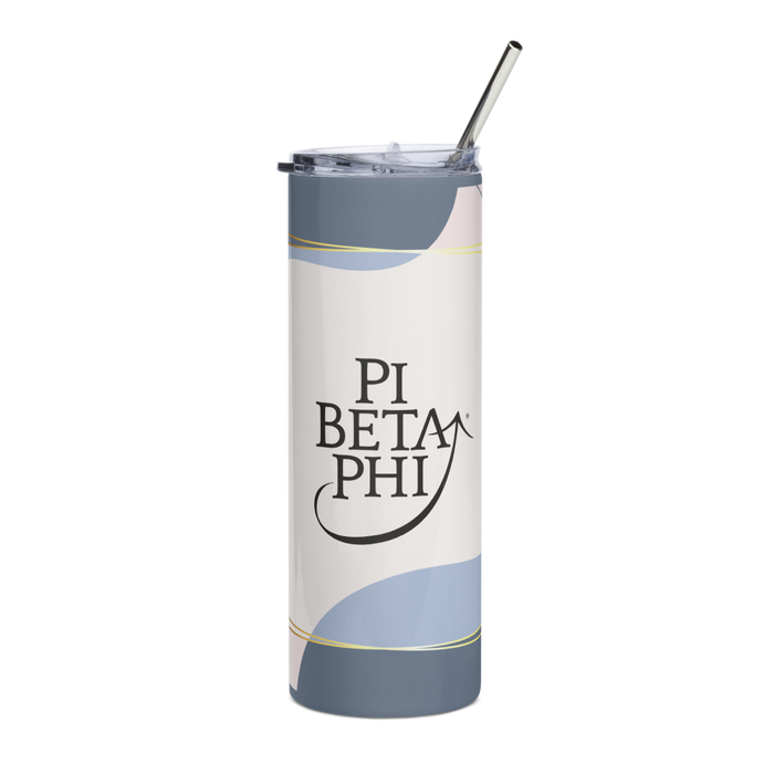 Pi Beta Phi Stainless Steel Skinny Tumbler 20 OZ Overall Print