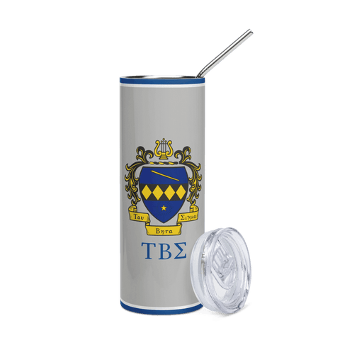 Tau Beta Sigma Stainless Steel Skinny Tumbler 20 OZ Overall Print