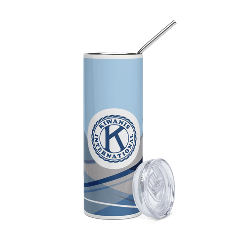 Kiwanis International Stainless Steel Skinny Tumbler 20 OZ Overall Print