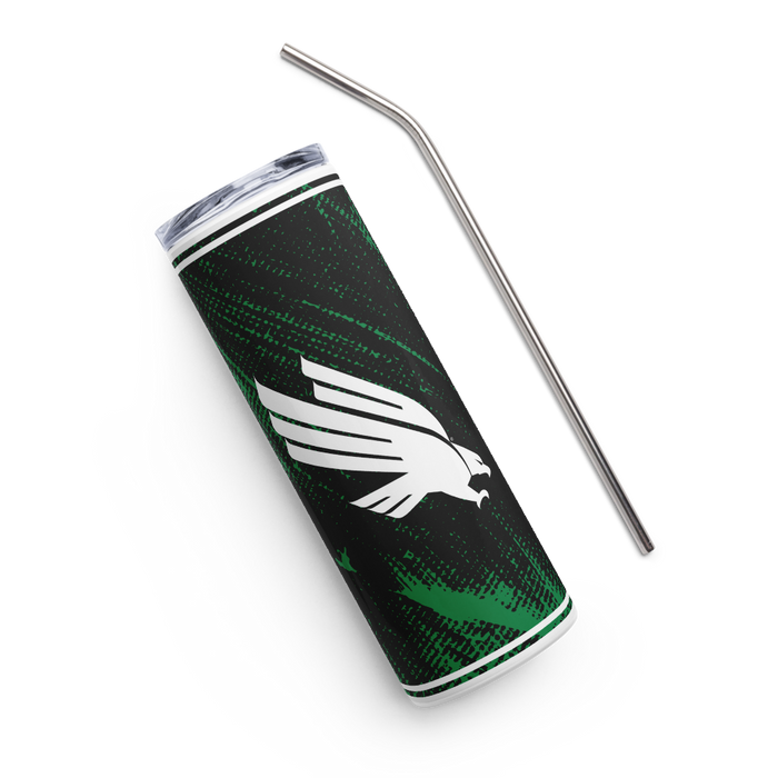 University of North Texas Stainless Steel Skinny Tumbler 20 OZ Overall Print