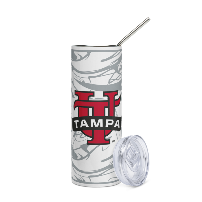 University of Tampa Stainless Steel Skinny Tumbler 20 OZ Overall Print