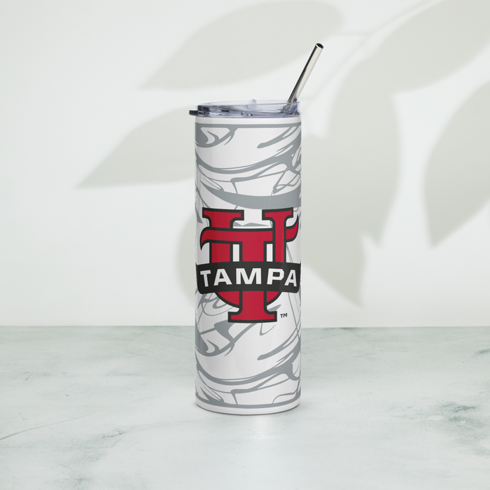 University of Tampa Stainless Steel Skinny Tumbler 20 OZ Overall Print