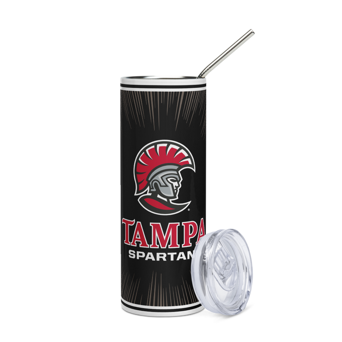 University of Tampa Stainless Steel Skinny Tumbler 20 OZ Overall Print