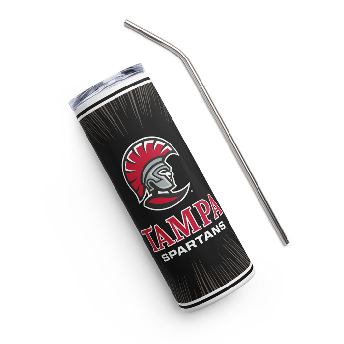 University of Tampa Stainless Steel Skinny Tumbler 20 OZ Overall Print