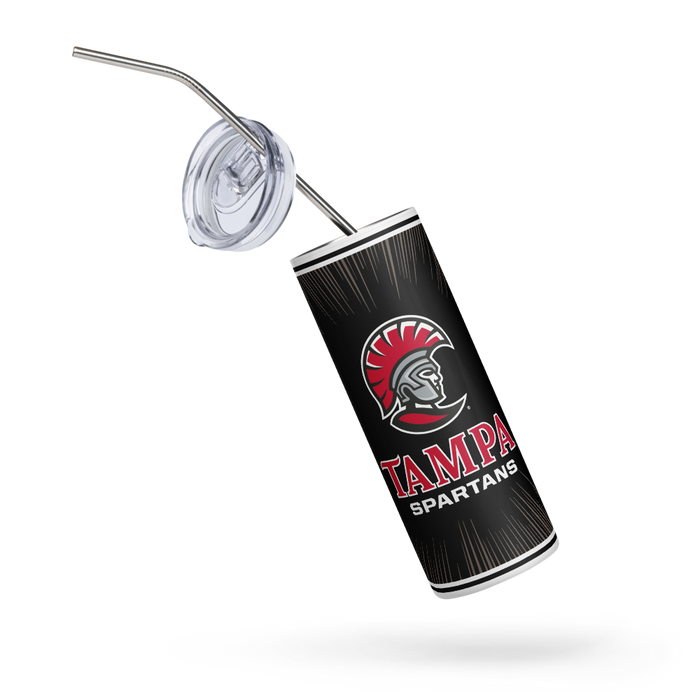 University of Tampa Stainless Steel Skinny Tumbler 20 OZ Overall Print