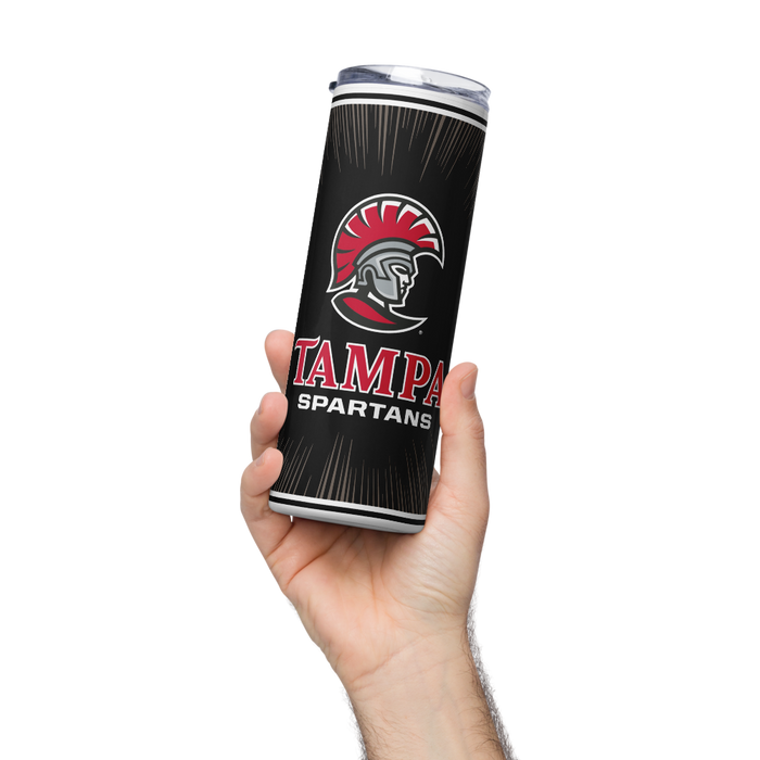 University of Tampa Stainless Steel Skinny Tumbler 20 OZ Overall Print