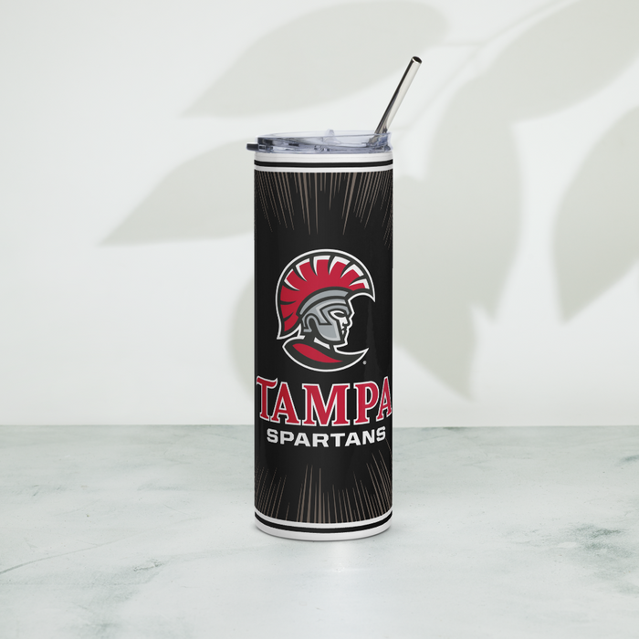 University of Tampa Stainless Steel Skinny Tumbler 20 OZ Overall Print