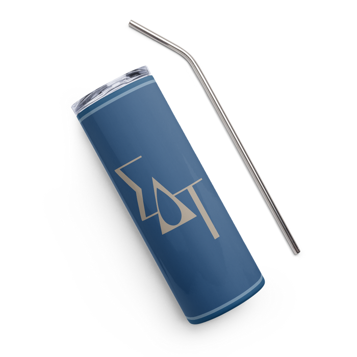 Sigma Delta Tau Stainless Steel Skinny Tumbler 20 OZ Overall Print