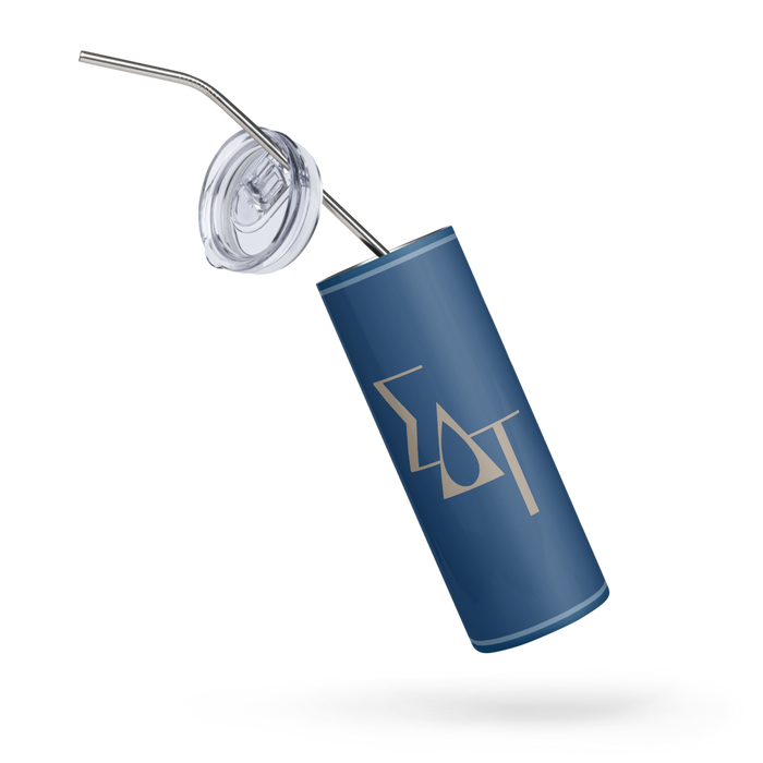 Sigma Delta Tau Stainless Steel Skinny Tumbler 20 OZ Overall Print