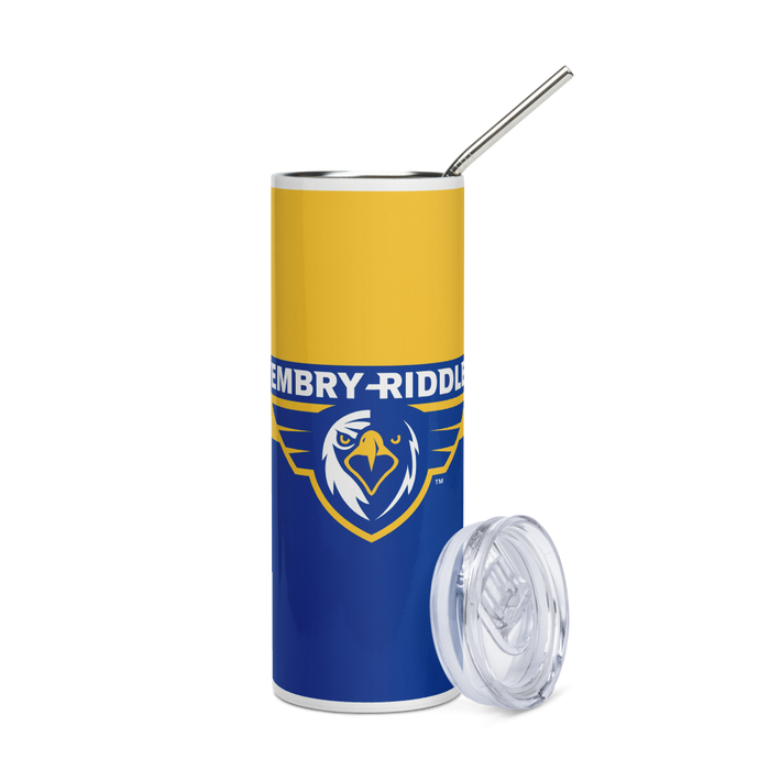 Embry-Riddle Aeronautical University Stainless Steel Skinny Tumbler 20 OZ Overall Print