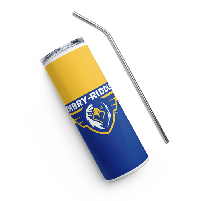 Embry-Riddle Aeronautical University Stainless Steel Skinny Tumbler 20 OZ Overall Print