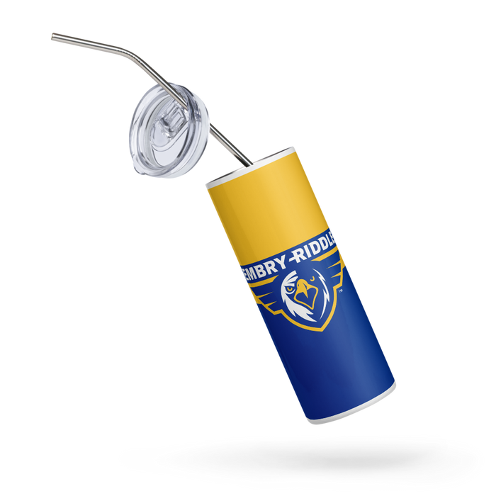 Embry-Riddle Aeronautical University Stainless Steel Skinny Tumbler 20 OZ Overall Print