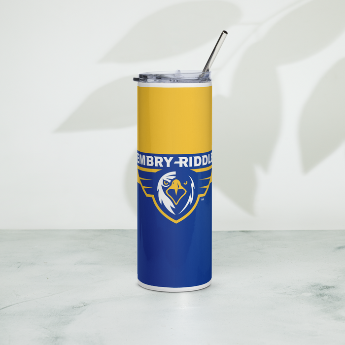 Embry-Riddle Aeronautical University Stainless Steel Skinny Tumbler 20 OZ Overall Print