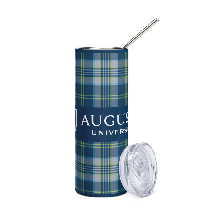 Augusta University Stainless Steel Skinny Tumbler 20 OZ Overall Print