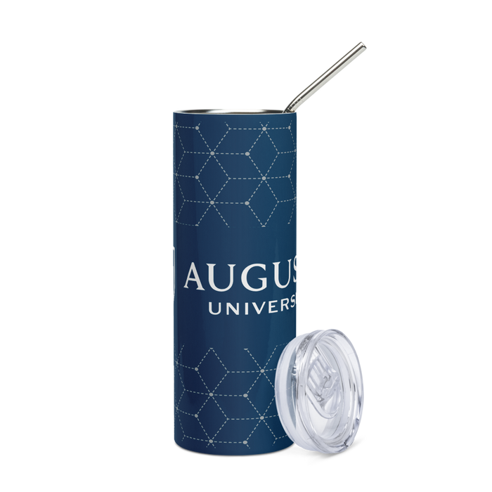 Augusta University Stainless Steel Skinny Tumbler 20 OZ Overall Print