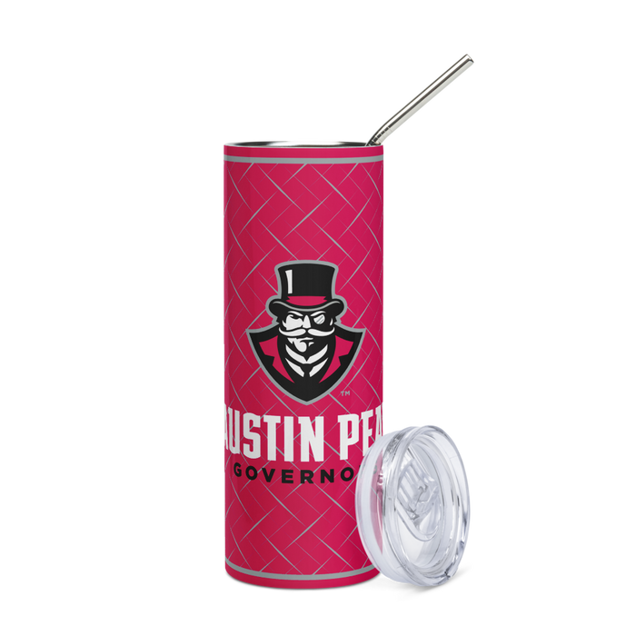 Austin Peay State University Stainless Steel Skinny Tumbler 20 OZ Overall Print