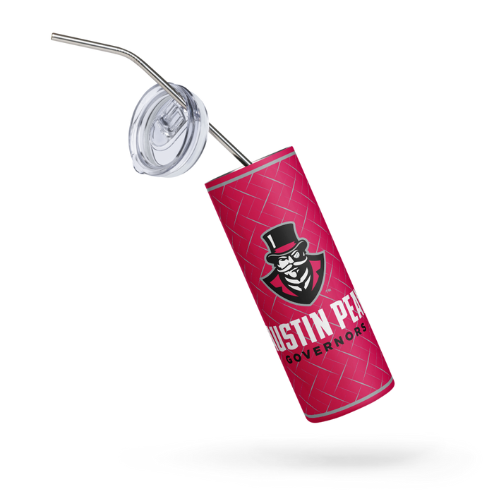 Austin Peay State University Stainless Steel Skinny Tumbler 20 OZ Overall Print