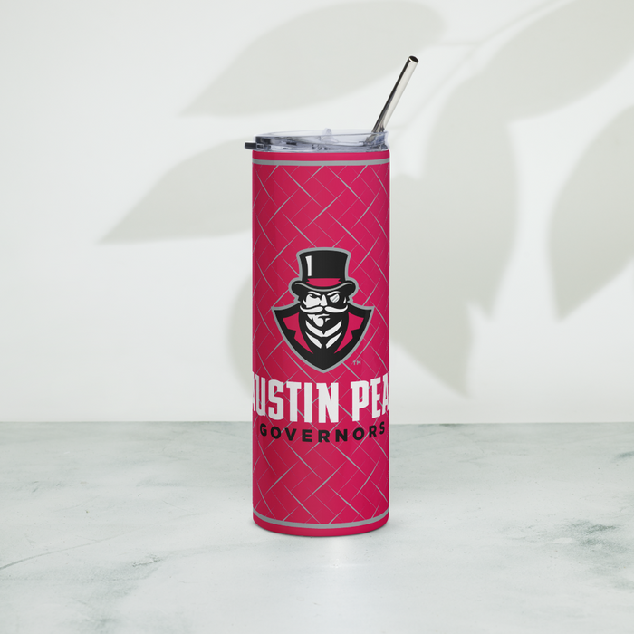 Austin Peay State University Stainless Steel Skinny Tumbler 20 OZ Overall Print