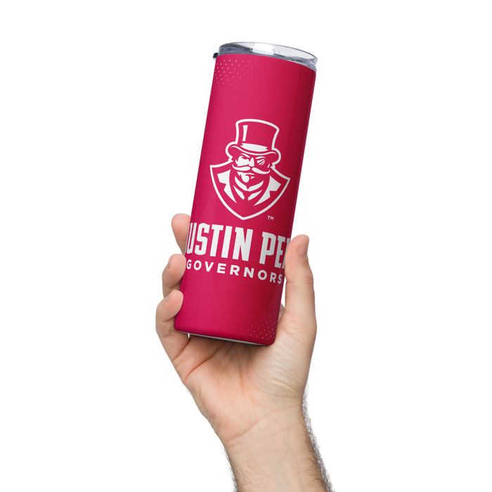 Austin Peay State University Stainless Steel Skinny Tumbler 20 OZ Overall Print