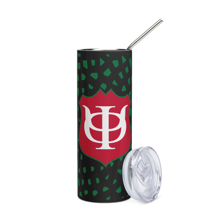 Phi Kappa Psi Stainless Steel Skinny Tumbler 20 OZ Overall Print