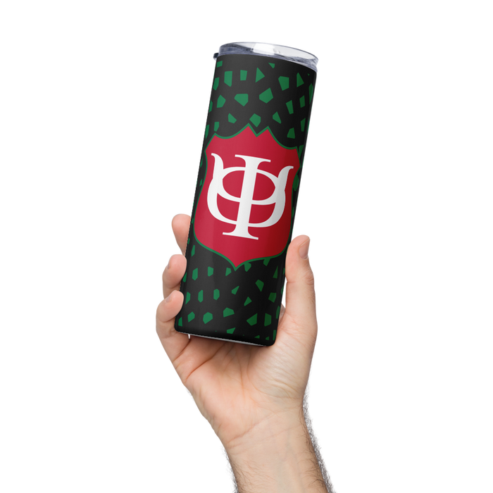 Phi Kappa Psi Stainless Steel Skinny Tumbler 20 OZ Overall Print