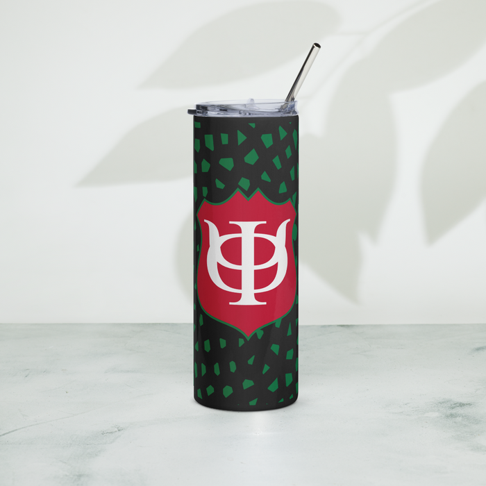 Phi Kappa Psi Stainless Steel Skinny Tumbler 20 OZ Overall Print