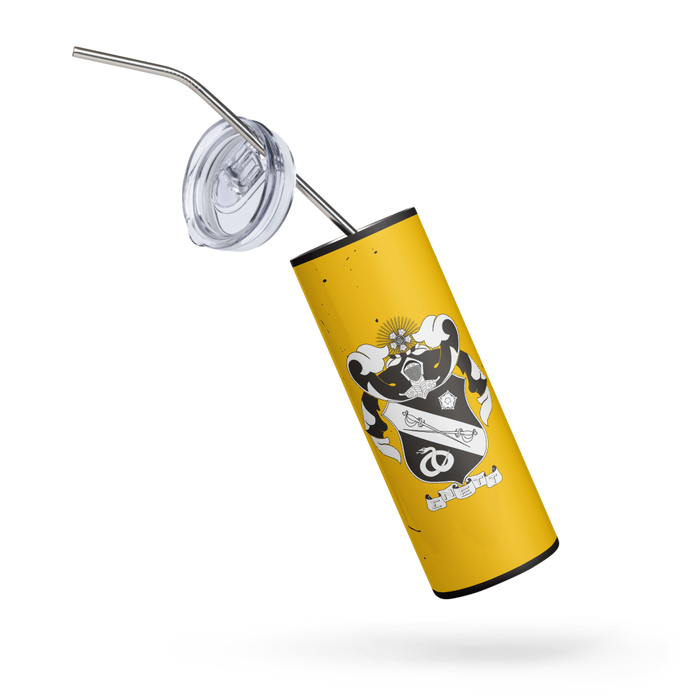 Sigma Nu Stainless Steel Skinny Tumbler 20 OZ Overall Print