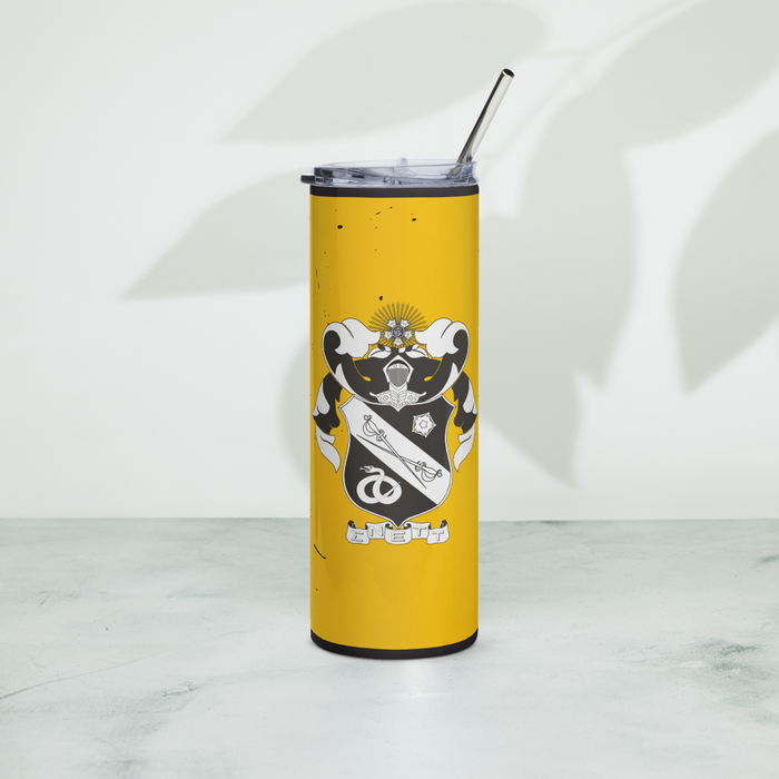Sigma Nu Stainless Steel Skinny Tumbler 20 OZ Overall Print