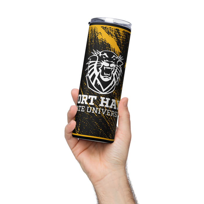Fort Hays State University Stainless Steel Skinny Tumbler 20 OZ Overall Print
