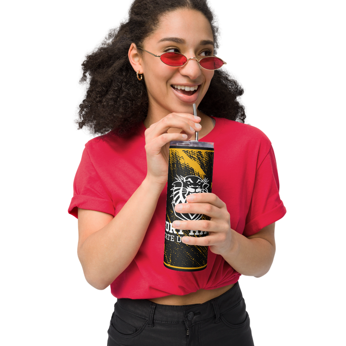 Fort Hays State University Stainless Steel Skinny Tumbler 20 OZ Overall Print