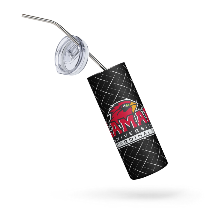 Lamar University Stainless Steel Skinny Tumbler 20 OZ Overall Print
