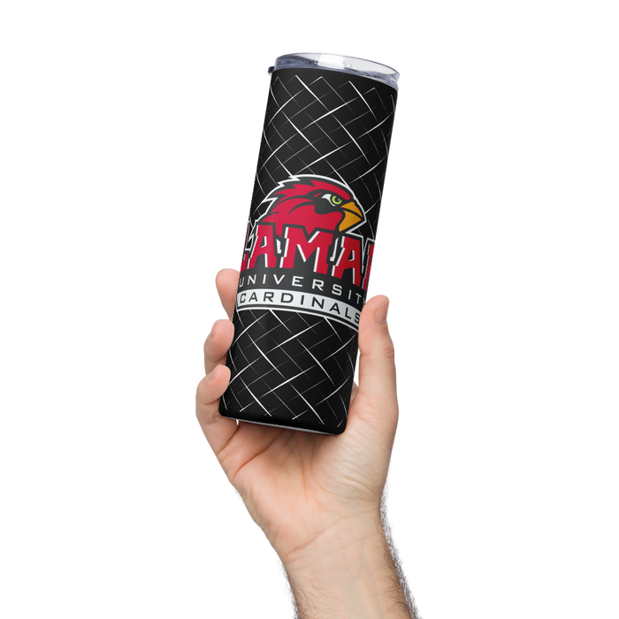 Lamar University Stainless Steel Skinny Tumbler 20 OZ Overall Print