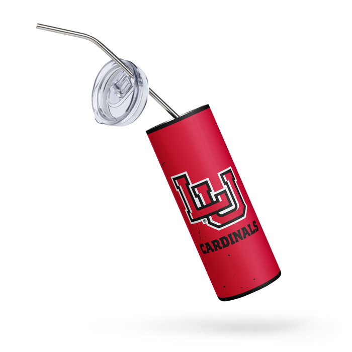 Lamar University Stainless Steel Skinny Tumbler 20 OZ Overall Print