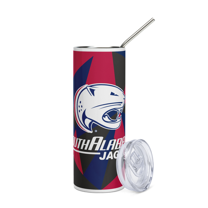 University of South Alabama Stainless Steel Skinny Tumbler 20 OZ Overall Print
