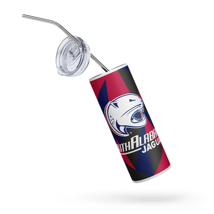 University of South Alabama Stainless Steel Skinny Tumbler 20 OZ Overall Print