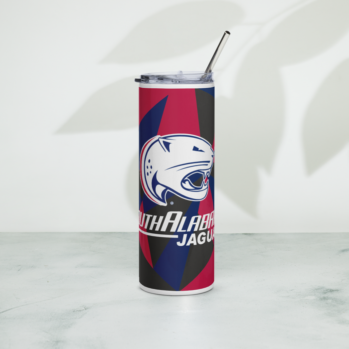 University of South Alabama Stainless Steel Skinny Tumbler 20 OZ Overall Print
