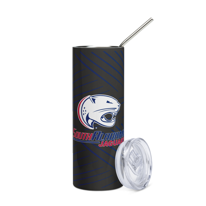 University of South Alabama Stainless Steel Skinny Tumbler 20 OZ Overall Print