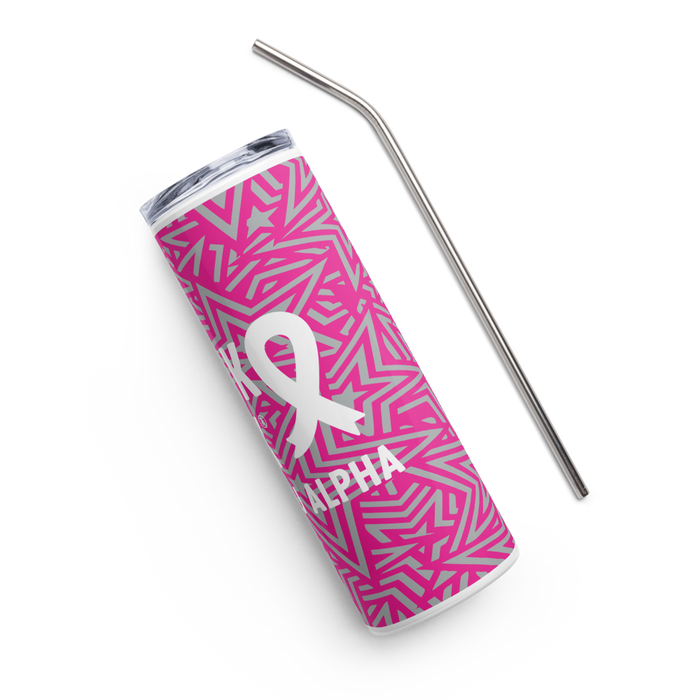 Zeta Tau Alpha Stainless Steel Skinny Tumbler 20 OZ Overall Print