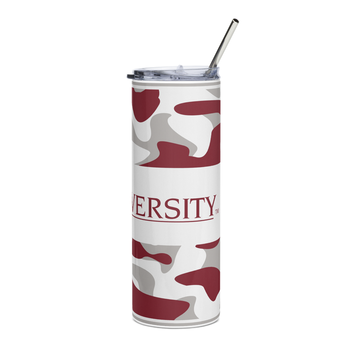 Troy University Stainless Steel Skinny Tumbler 20 OZ Overall Print