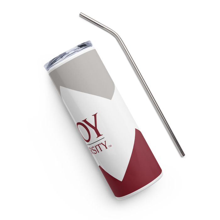 Troy University Stainless Steel Skinny Tumbler 20 OZ Overall Print