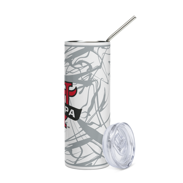 University of Tampa Stainless Steel Skinny Tumbler 20 OZ Overall Print