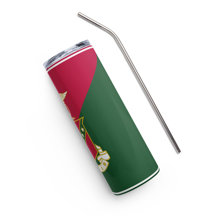 Kappa Sigma Stainless Steel Skinny Tumbler 20 OZ Overall Print