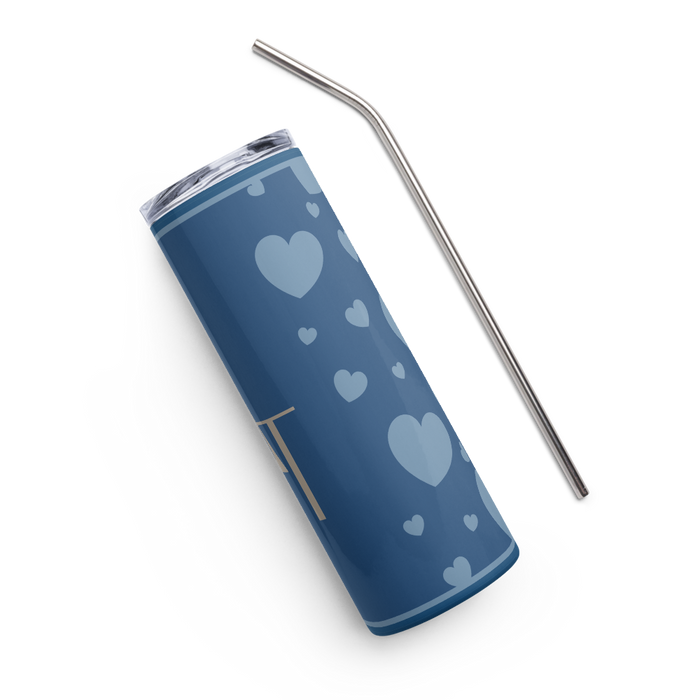 Sigma Delta Tau Stainless Steel Skinny Tumbler 20 OZ Overall Print