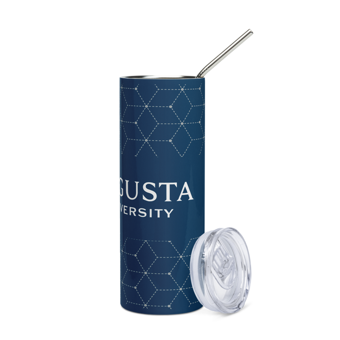 Augusta University Stainless Steel Skinny Tumbler 20 OZ Overall Print