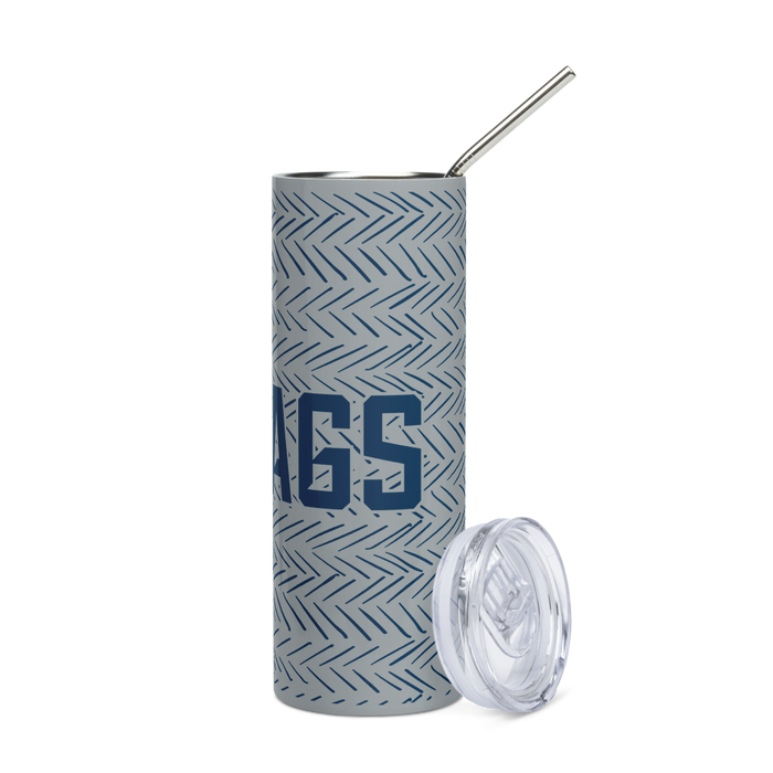Augusta University Stainless Steel Skinny Tumbler 20 OZ Overall Print