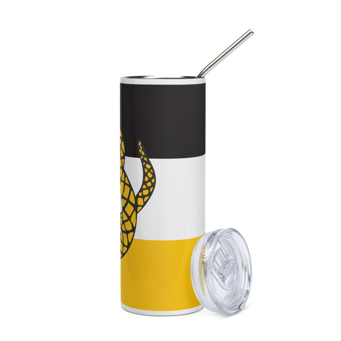 Sigma Nu Stainless Steel Skinny Tumbler 20 OZ Overall Print