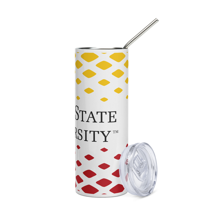 Ferris State University Stainless Steel Skinny Tumbler 20 OZ Overall Print