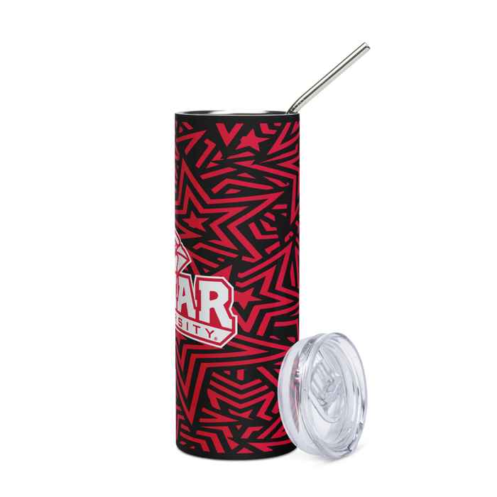 Lamar University Stainless Steel Skinny Tumbler 20 OZ Overall Print