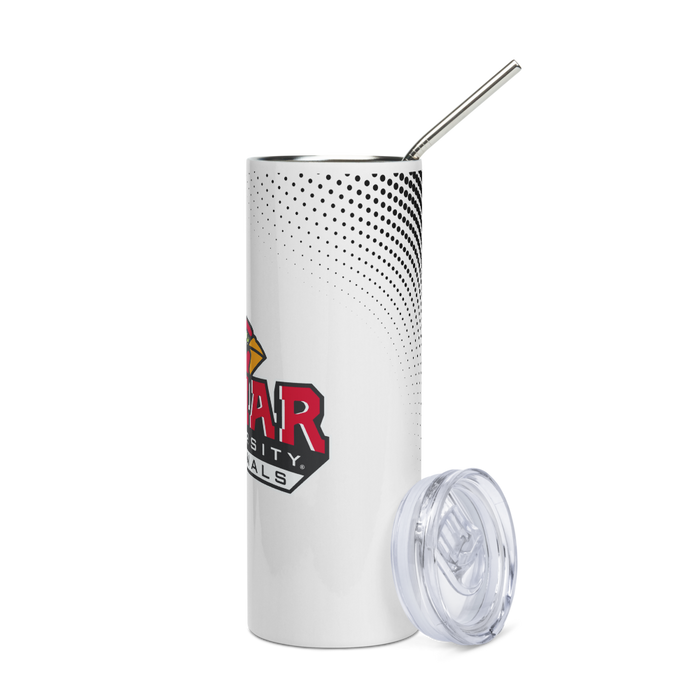 Lamar University Stainless Steel Skinny Tumbler 20 OZ Overall Print